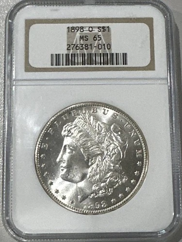 1898 O Morgan Silver Dollar NGC MS-65