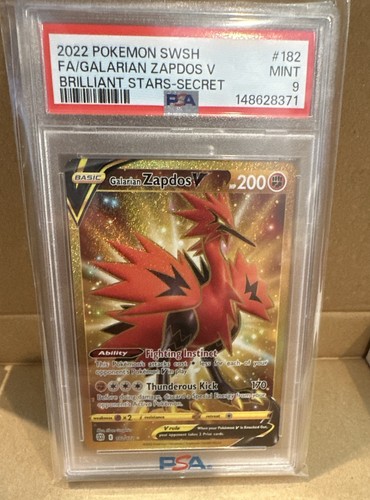 Galarian Zapdos V graded PSA 9 for sale on eBay