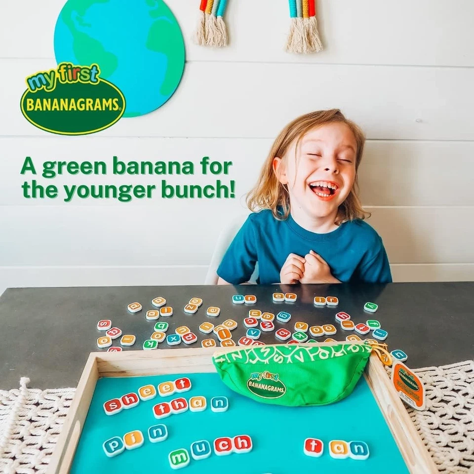 My First Bananagrams Children's Word Game For 2-8 Players Ages 4+ - Image 2 of 4