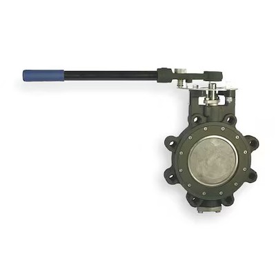 Milwaukee Valve Hp1lcs4212 4'' Butterfly Valve, Lug, 4 In, Rptfe Liner