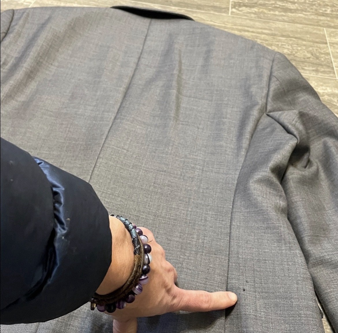 Men's Hugo Boss James 4 Sharp 6 Gray Wool Sport Coat Jacket Blazer 42L thumbnail 11