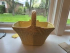 Vintage McCoy Floraline 561 Basket Planter 8.5x4.5x7 1960s