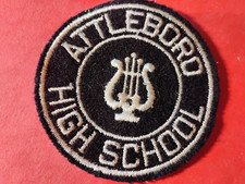 Attleboro High School Retro Sew On Patch Very Vintage Rare