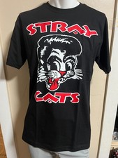 STRAY CATS  T SHIRT Color BLACK  Size L