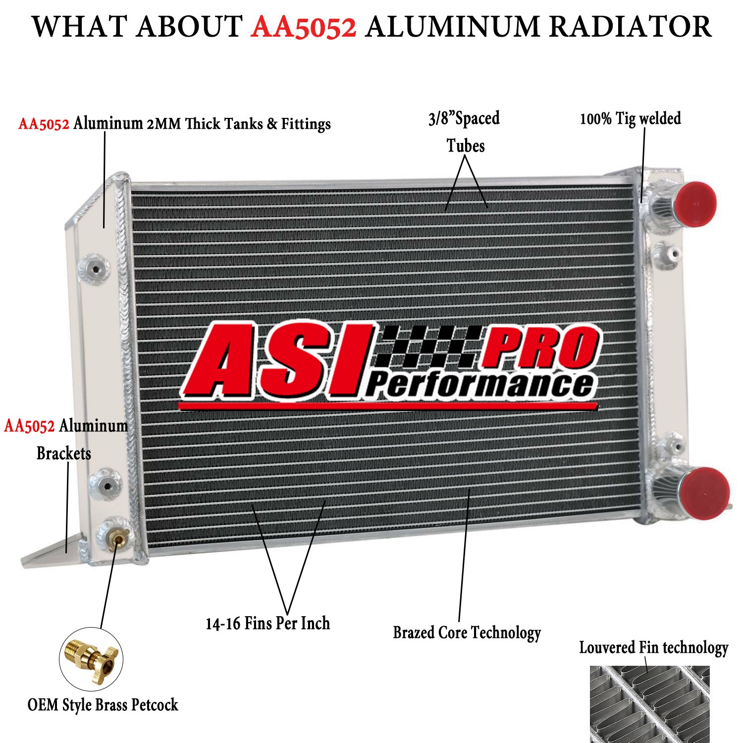 Aluminum Cooling Radiator 3 Row Fit VW Scirocco/ Pro Stock Style Drag Racing
