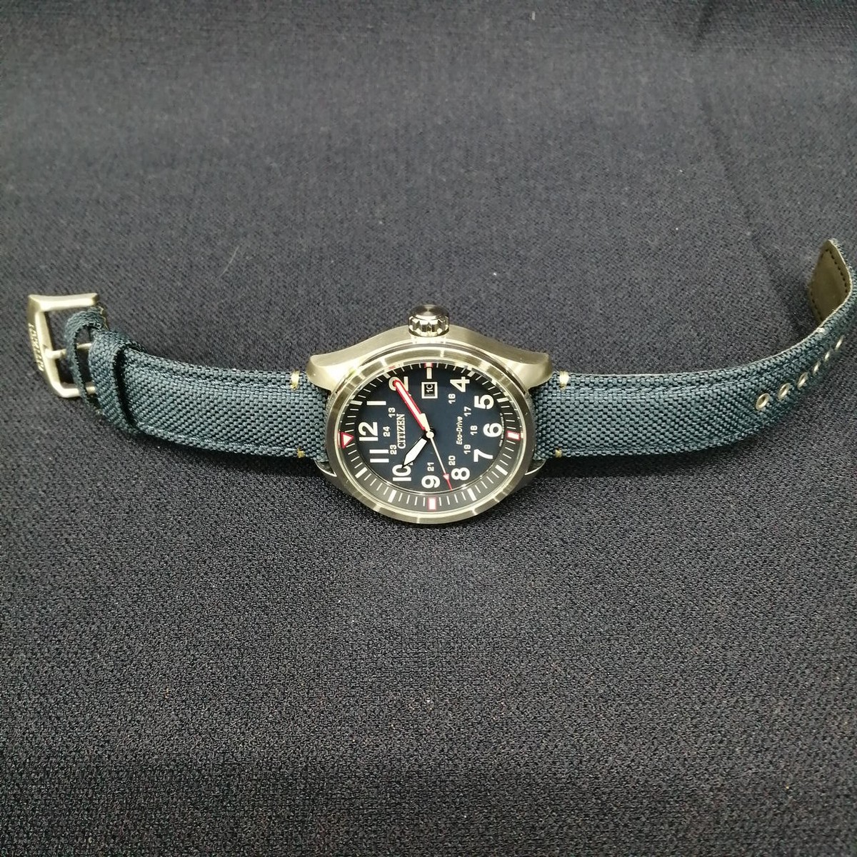 Citizen J810 S109752 Eco Drive Stainless Steel Watch Blue Dial 