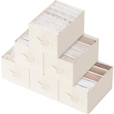 Criusia 6 Pack Large Clothes Organizer, Wardrobe Closet Organizer and Storage...
