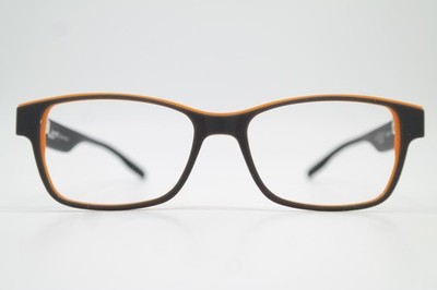 Brille FREZZ FTD-03 HIPSTER BERLIN Grau Orange Oval Brillengestell Neu