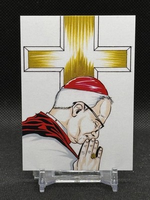 2025 Dynamic Forces Pope Leo XIV Bonus Signed Card #08 by Will Torres SSP