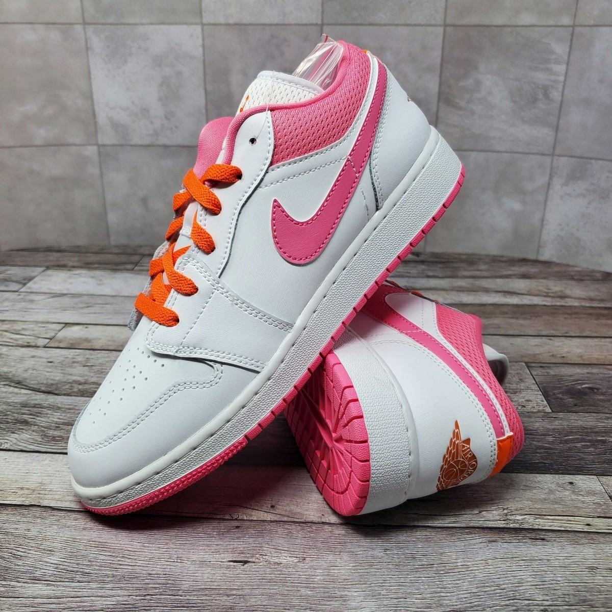 Nike Air Jordan 1 Low Pinksicle Orange DR9498-168 GS 7Y | eBay