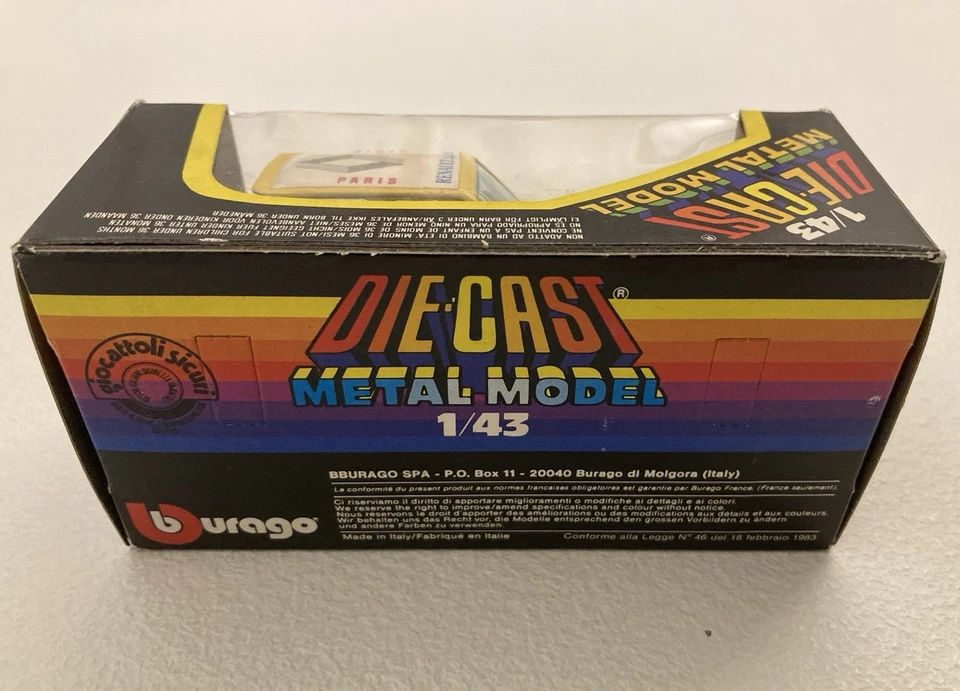 Modellino R 5 TURBO MONTECARLO, Burago scala 1:43 - cod 4160 IN BOX - Vintage - Immagine 3 di 3