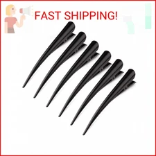 Large Long Alligator Hair Clips for Styling Salon Sectioning, GLAMFIELDS 5 inch 