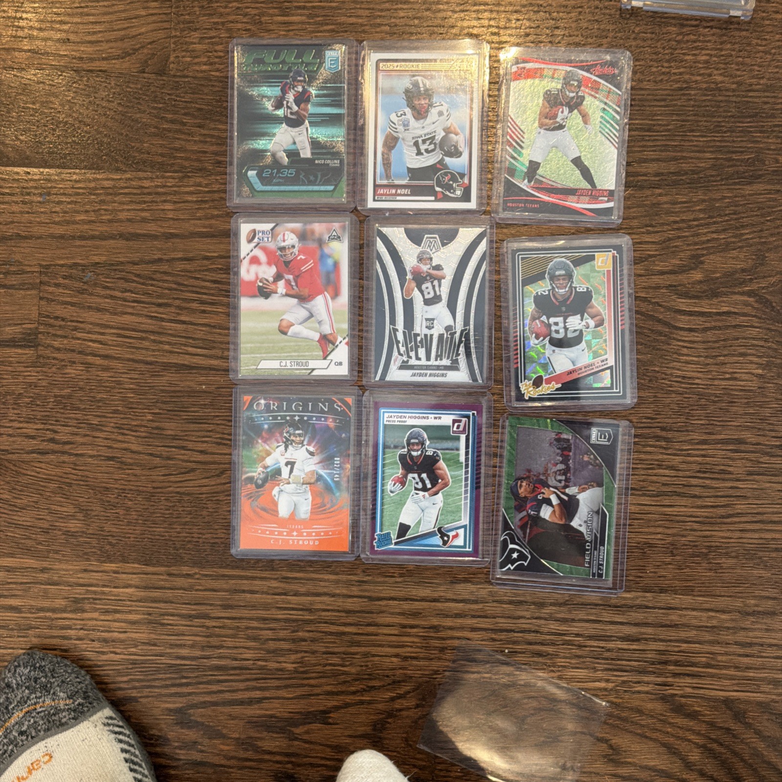 Houston Texans 9 Card Lot Includes A Cj Stroud Rookie