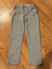 Boys Johnnie-O Prep-Formance Tan Beige Sport Pants Size 16 EUC