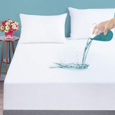 2 PCS Twin Size Waterproof Mattress Protector White Fits 616 Inch Mattress