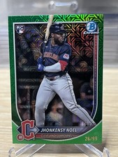 2025 Bowman - Jhonkensy Noel #81 Chrome Green Mojo Refractor (RC) /99 Cleveland