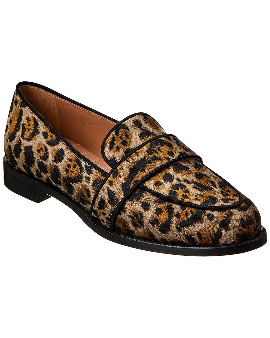 Aquazzura Martin Jacquard Loafer Womens Brown 36 53690₽