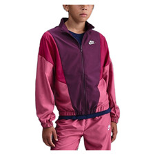 Nike Sportswear Big Kids' Woven Tracksuit Sweet Beet/Bordeaux/Noble Red/White 
