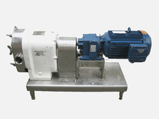 Waukesha 55 Sanitary Rotary Lobe Pump 2" MNPT SEW 3 HP Motor FOR PARTS R15