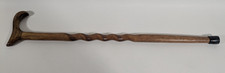 Twisted Oak Walking Cane Handcrafted Wood Cane Wooden Walking Cane 33"