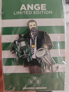 Celtic FC Pin Badge Ange Postecoglou Hoidy Hooped Heroes