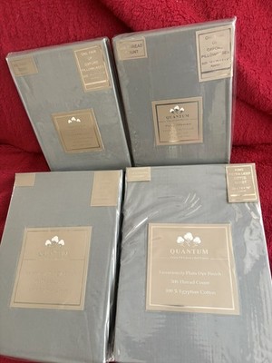 Ägyptische Baumwolle Extra Tiefe Spannbettlaken 300 Fadenzahl & Oxford Kissenbezüge