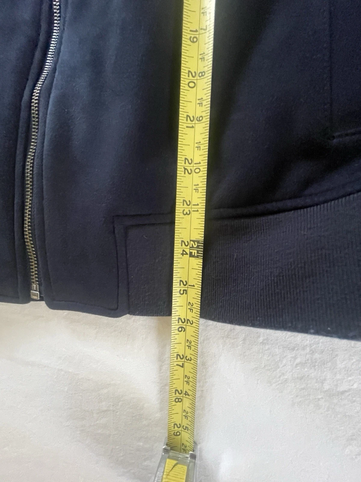 Banana Republic Men’s Full Zip Colorblock vegan suede bomber M image 2