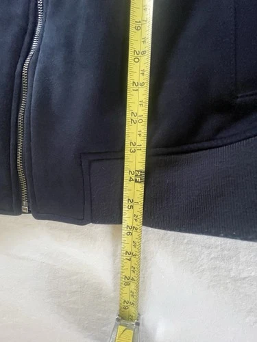 Banana Republic Men’s Full Zip Colorblock vegan suede bomber M image 2