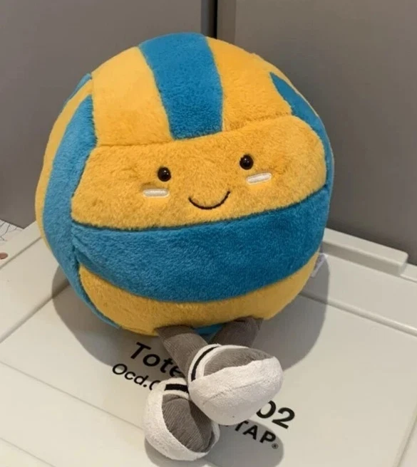 Juguetes de peluche de voleibol playa deportes divertidos Jellycat regalo Foto 3 de 3