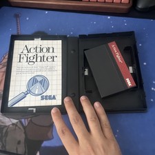 Vintage Sega Action Fighter The Mega Cartridge 1986 Master System Game Complete