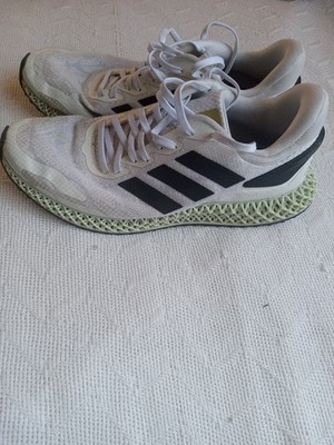 adidas 4D Runner Low Top White Black Green Mesh Athletic Sneakers