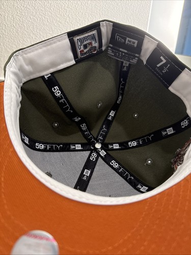 New Era Anaheim Angels Olive Rust Pack 59FIFTY Mütze 40 Jahre Side Patch 7 1/2 - Bild 6 von 7