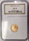 2003 $5 1/10oz Gold American Eagle - NGC MS70 - A931