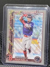 Ceddanne Rafaela  2025 Topps Holiday - Glitter Holiday  - #156 Red Sox