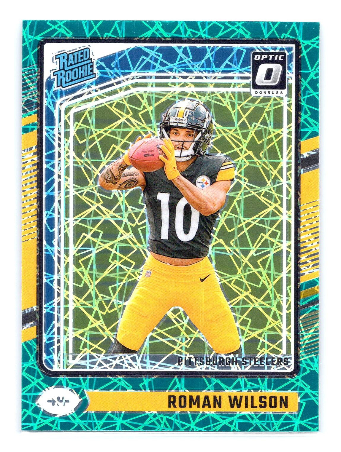 Roman Wilson 2024 Donruss Optic #285 Green Velocity Rated Rookie RC