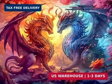 5D Dragon Diamond Art Kits for Adults, Dragon Diamond Painting Kits for Adults,