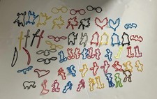 Silly Bandz Rubber Bands Assorted Lot Of 59