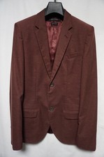 MARC JACOBS Cotton Corduroy Tailored Jacket Wine Red Size 46 MJ1225168