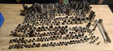 Huge USA Socket Lot Williams AC Delco SK Deep Shallow SAE Metric 1/4...