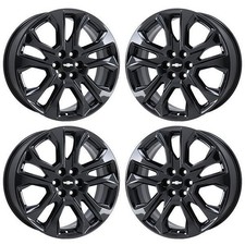 20" Chevrolet Traverse PVD Black Chrome Wheels-C Rims Factory OEM 5846 Exchan...