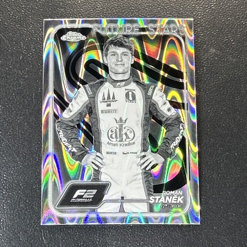 2024 Topps Chrome Formula 1 Black and White RayWave Refractors #38 Roman Stanek - Picture 1 of 2