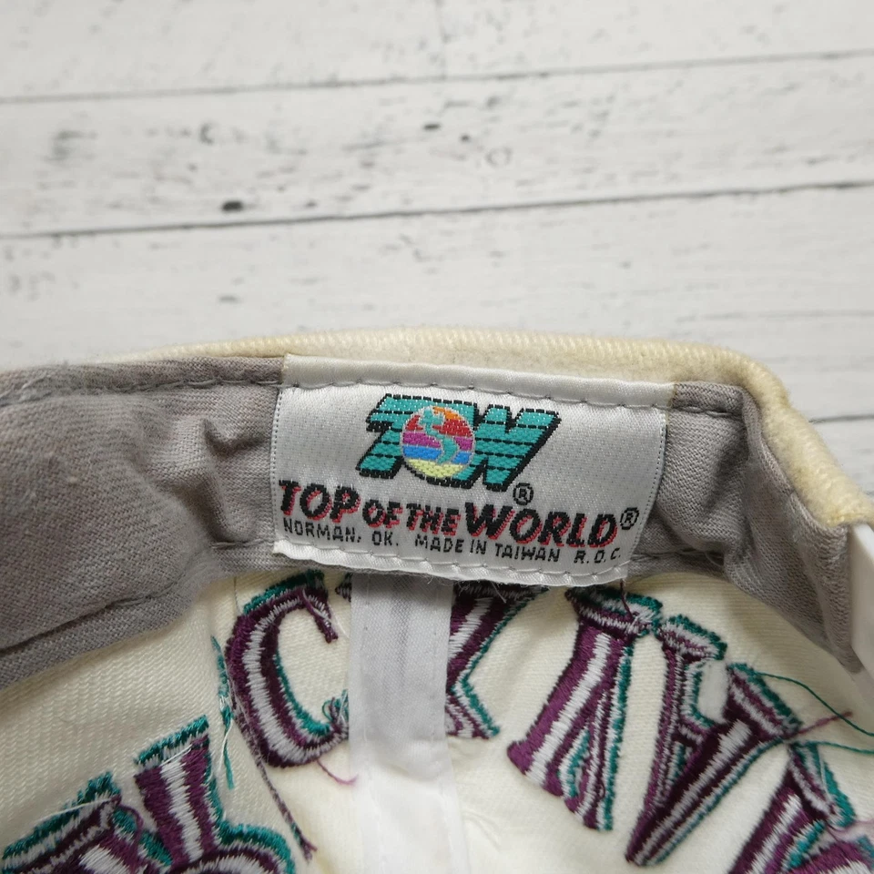 Vintage Brickyard 400 Hat Cap Snap Back Mens Purple Teal NASCAR Racing 1999 90s - Image 4 of 4