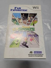 Manual Only Deca Sports Nintendo Wii Original - Instruction Booklet Only
