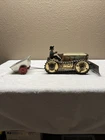 Marx 1930s Working climbing Tractor With Tin Litho Driver And Rear Dump Wagon !