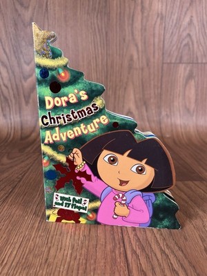 Dora's Christmas Adventure by Christine Ricci (2006, Lift Flap Board Books) VTG