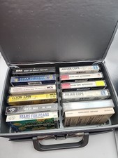 80s 90s Pop Cassette Tape Lot of 12 Tapes Storage Vinyl Siut Case Julian Cope