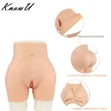 Silicone Pants Thicken Hip Shaping fake panty Vagina Underwear For Crossdresser