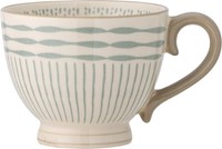 Bloomingville Maple Becher, GrüN, Steingut 11 X 9 Cm Blau, Wei Colour Code Green