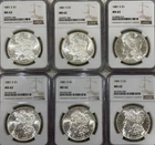 1881 S $1 MORGAN DOLLAR  NGC MS 62