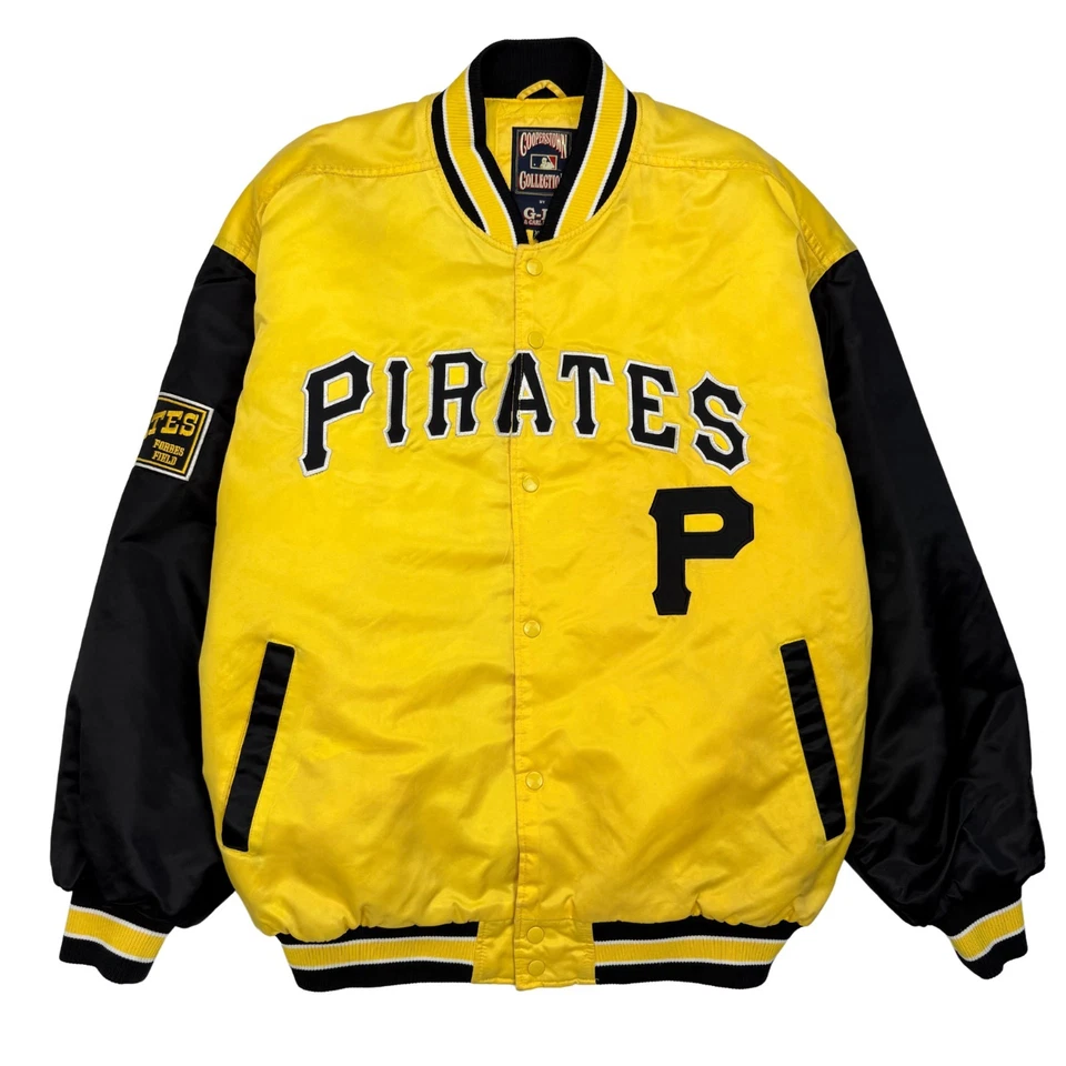 Chaqueta De Colección Años 90 Piratas de Pittsburgh Para Hombre XL Colección Cooperstown G-III Foto 2 de 4